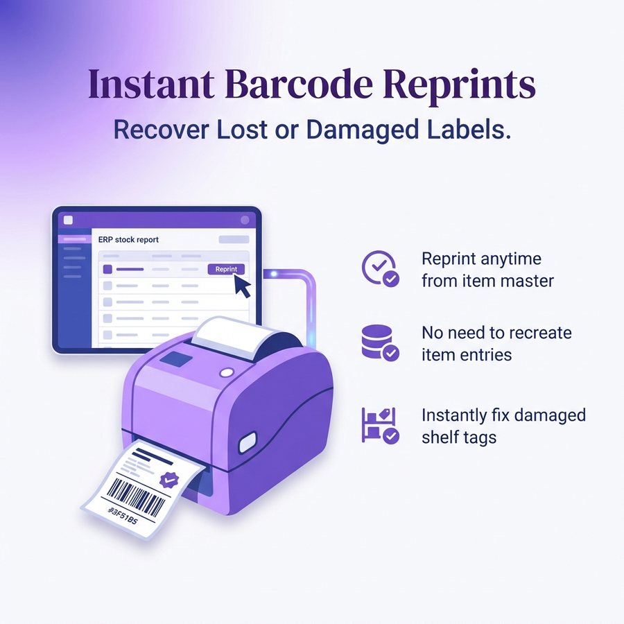 Instant barcode reprints — er4u Precision Barcoding for Modern Retail