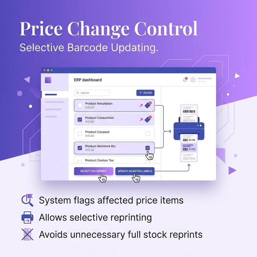 Price change control — er4u Precision Barcoding for Modern Retail