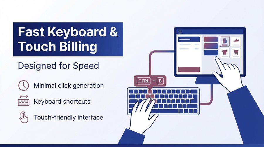 Fast Keyboard & Touch Billing — er4u Billing POS