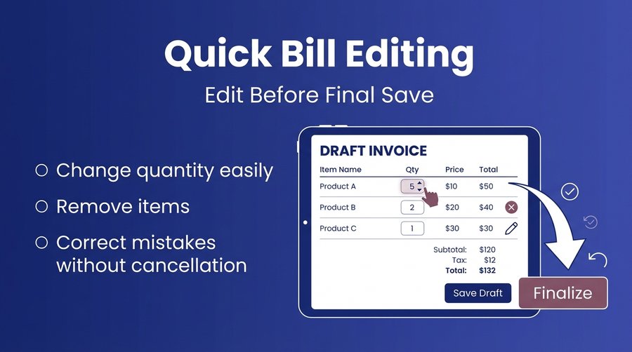 Quick Bill Editing — er4u Billing POS