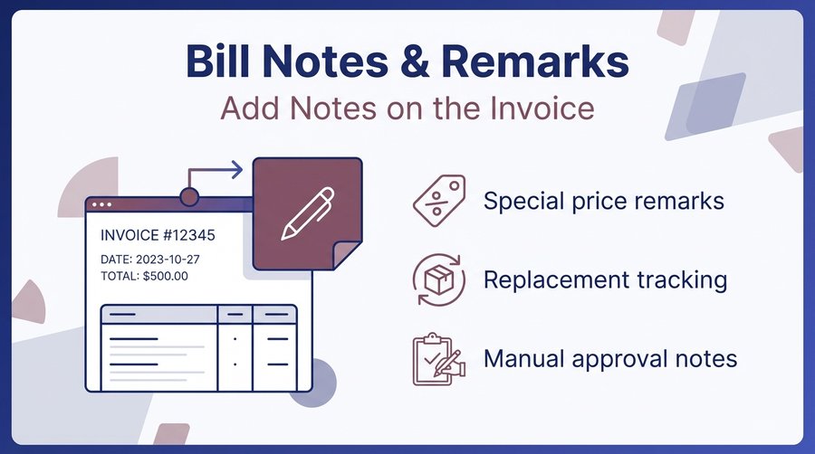 Bill Notes & Remarks — er4u Billing POS