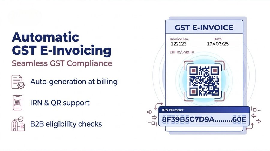 Automatic GST E-Invoicing — er4u Billing POS