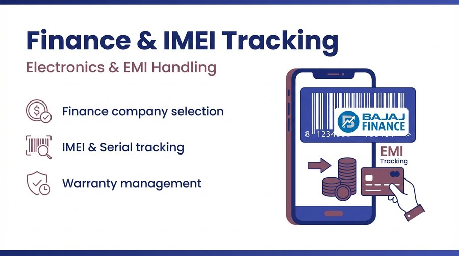 Finance & IMEI Tracking — er4u Billing POS