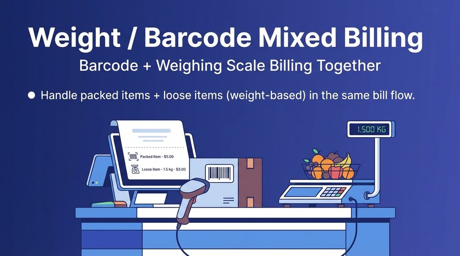 Weight / Barcode Mixed Billing — er4u Billing POS