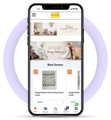 Shophile Android app built with er4u