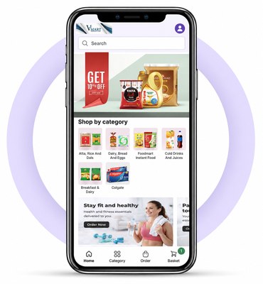 VMART Android app built with er4u