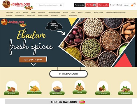 Ebadam online store built with er4u