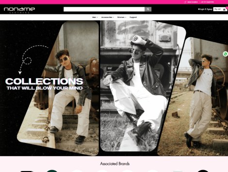 No Name Clothing — online store built with er4u