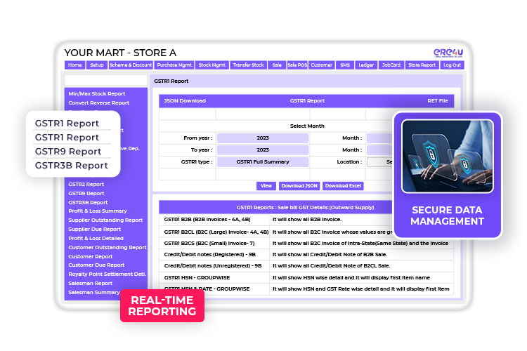 In today's fast-paced business landscape, efficient billing processes are crucial for the success of any organization. With the introduction of the Goods and Services Tax (GST), businesses need robust software solutions to ensure seamless compliance and streamline their billing operations.we are now exploring the benefits and features of er4u GST Billing Software, the ultimate solution for managing your GST invoicing and compliance needs. — er4u