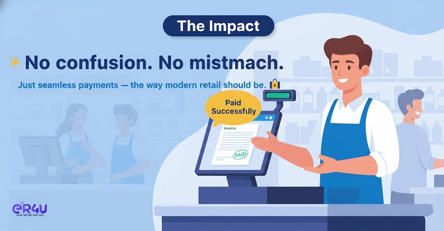 Professional checkout experience — er4u Stop typing amounts manually on your swipe machine.
