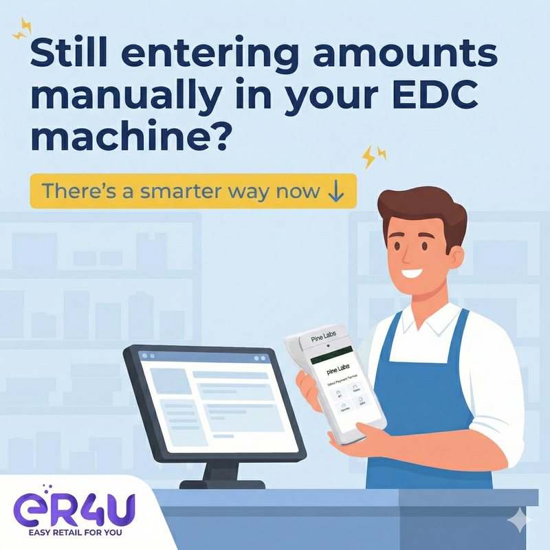 er4u Stop typing amounts manually on your swipe machine.