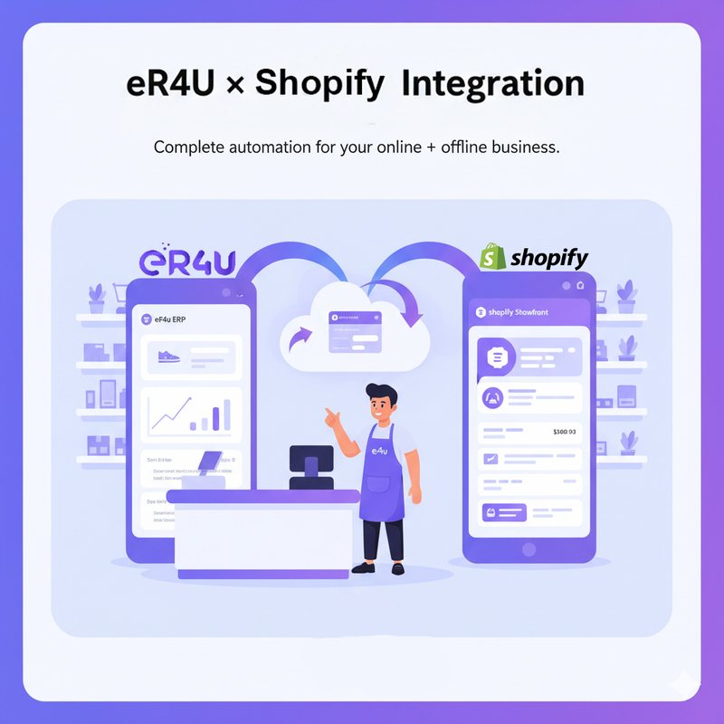 er4u Connect Your Shopify Store Directly with eR4u ERP.