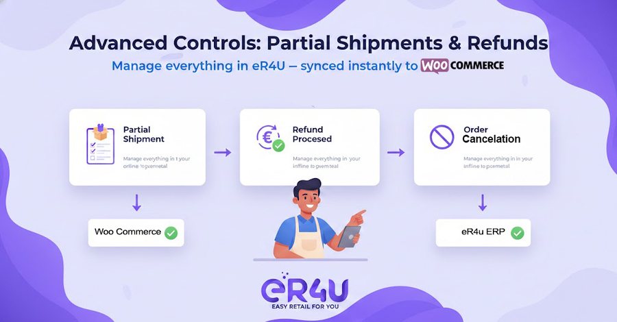 Advanced controls: shipments, refunds & cancellations — er4u Complete automation for your online + offline business.