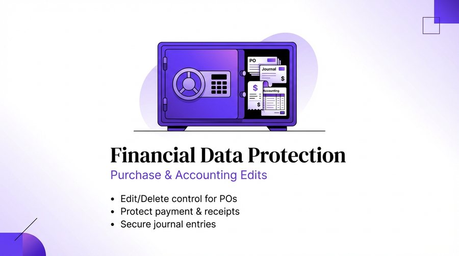 Financial Data Protection — er4u Complete Control Over Every Action, User, and Outlet.
