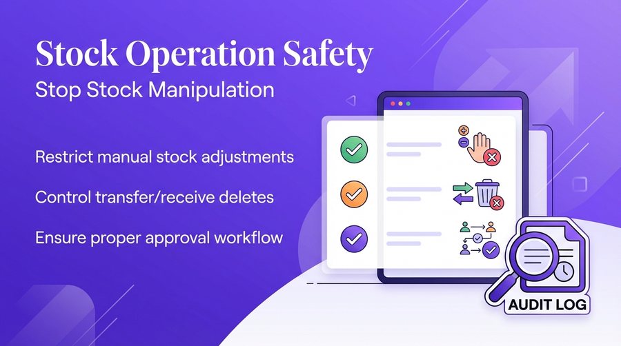 Stock Operation Safety — er4u Complete Control Over Every Action, User, and Outlet.