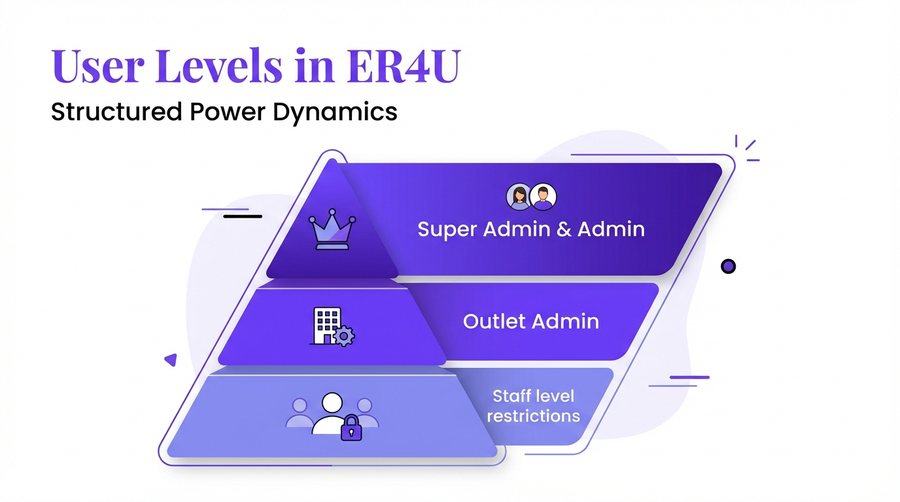 User Levels in ER4U — er4u Complete Control Over Every Action, User, and Outlet.