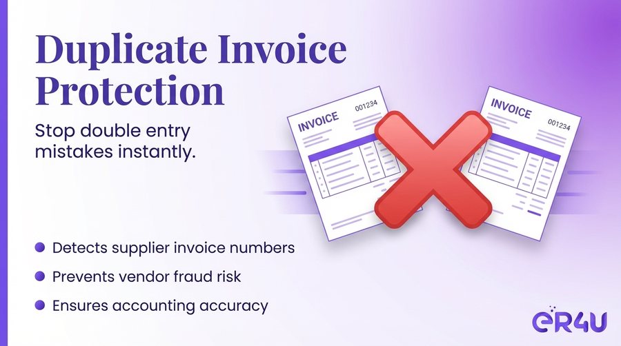Duplicate Invoice Protection — er4u The Advanced Purchase Module for Serious Retailers