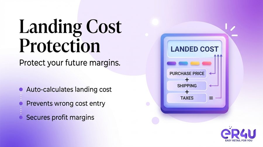 Landing Cost Protection — er4u The Advanced Purchase Module for Serious Retailers