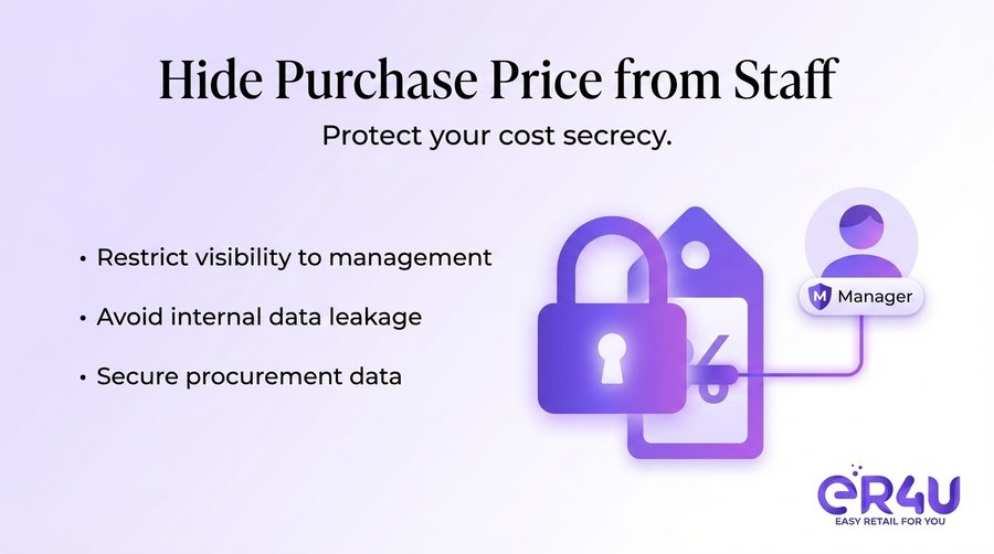 Restrict Purchase Price Visibility — er4u The Advanced Purchase Module for Serious Retailers