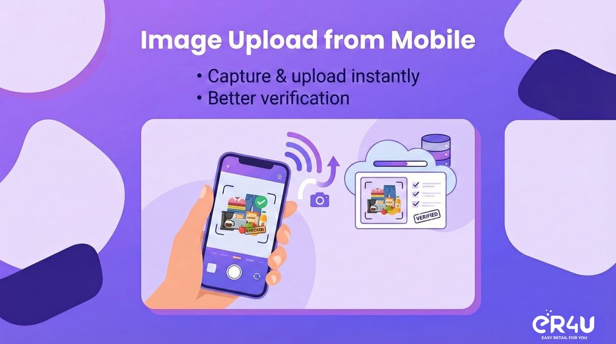 Image upload from mobile — er4u Fast. Accurate. Paperless Stock Audits.
