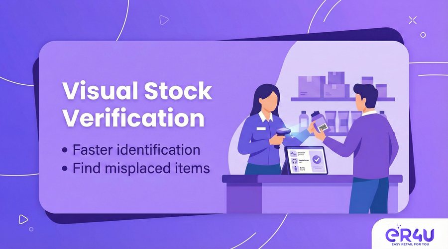 Visual stock verification — er4u Fast. Accurate. Paperless Stock Audits.